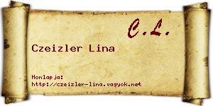 Czeizler Lina névjegykártya